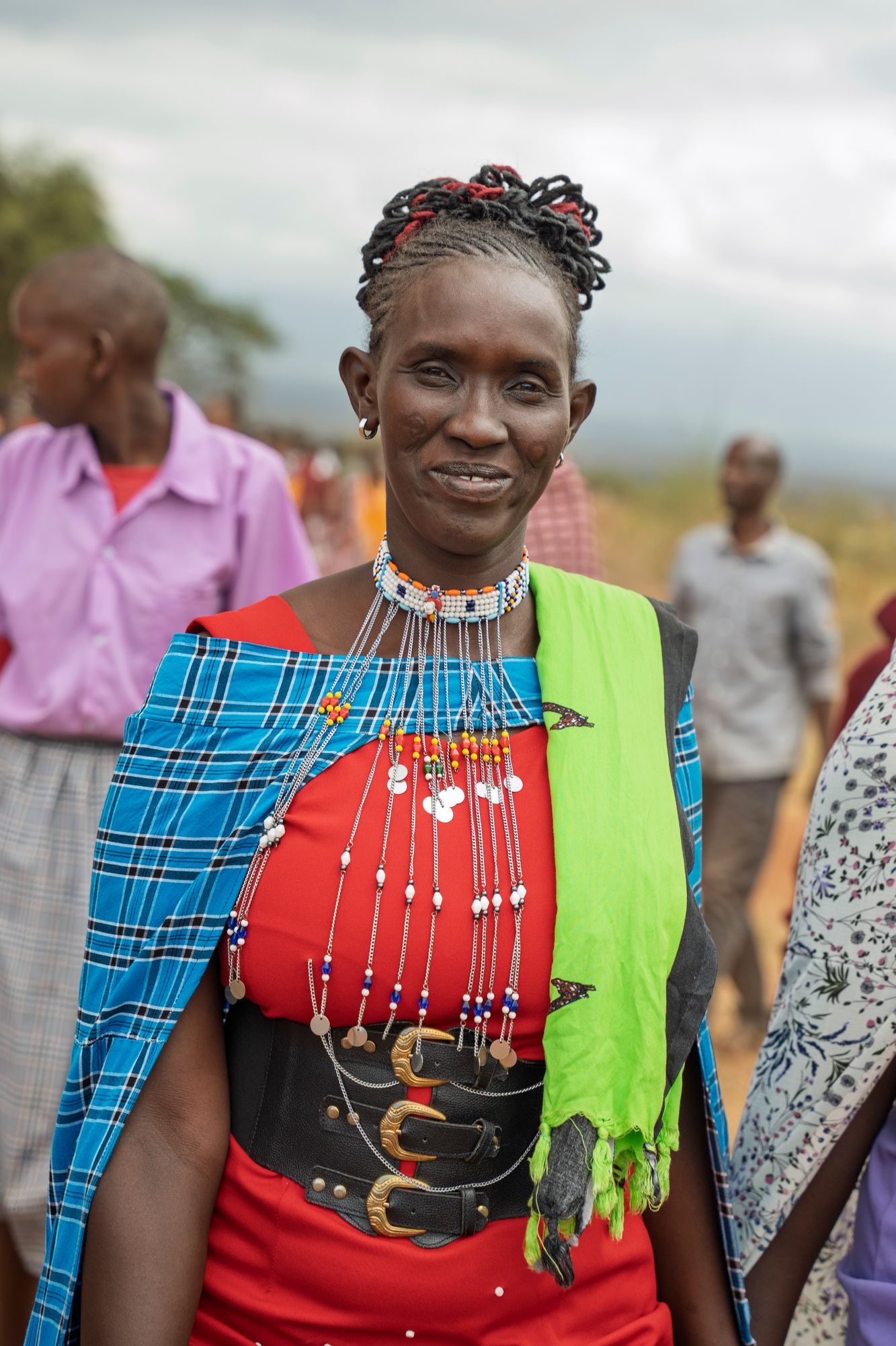 A Maasai elder in traditional beadwork
